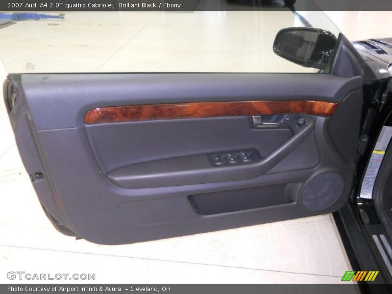 Brilliant Black / Ebony 2007 Audi A4 2.0T quattro Cabriolet