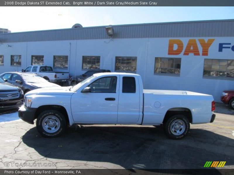 Bright White / Dark Slate Gray/Medium Slate Gray 2008 Dodge Dakota ST Extended Cab