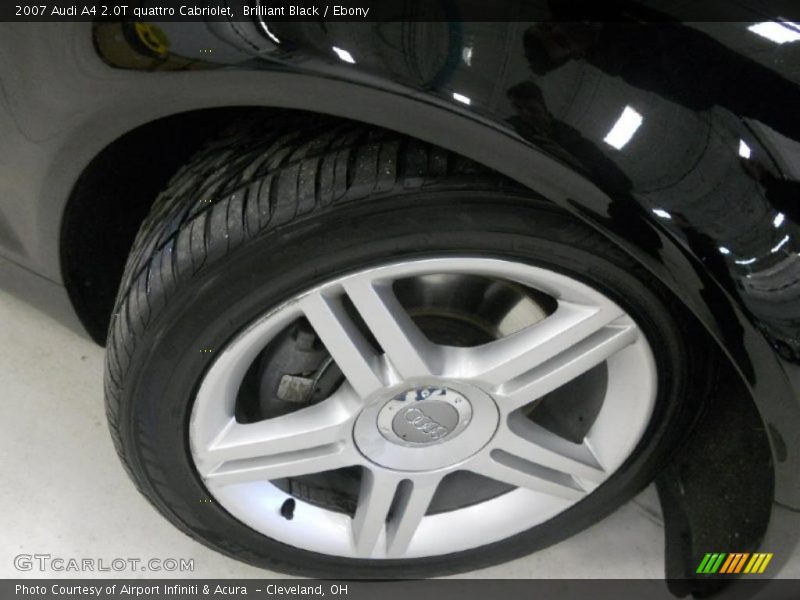 Brilliant Black / Ebony 2007 Audi A4 2.0T quattro Cabriolet