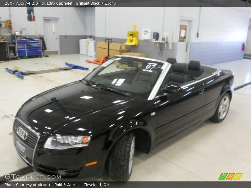Brilliant Black / Ebony 2007 Audi A4 2.0T quattro Cabriolet