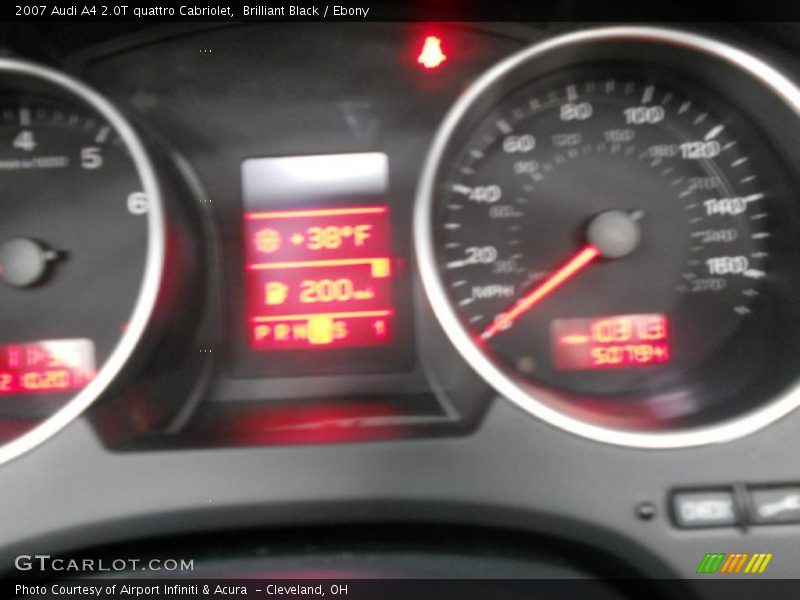 Brilliant Black / Ebony 2007 Audi A4 2.0T quattro Cabriolet