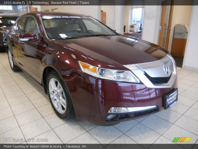 Basque Red Pearl / Taupe 2010 Acura TL 3.5 Technology