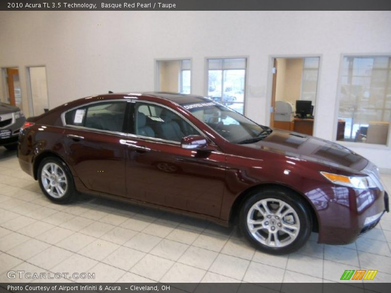 Basque Red Pearl / Taupe 2010 Acura TL 3.5 Technology