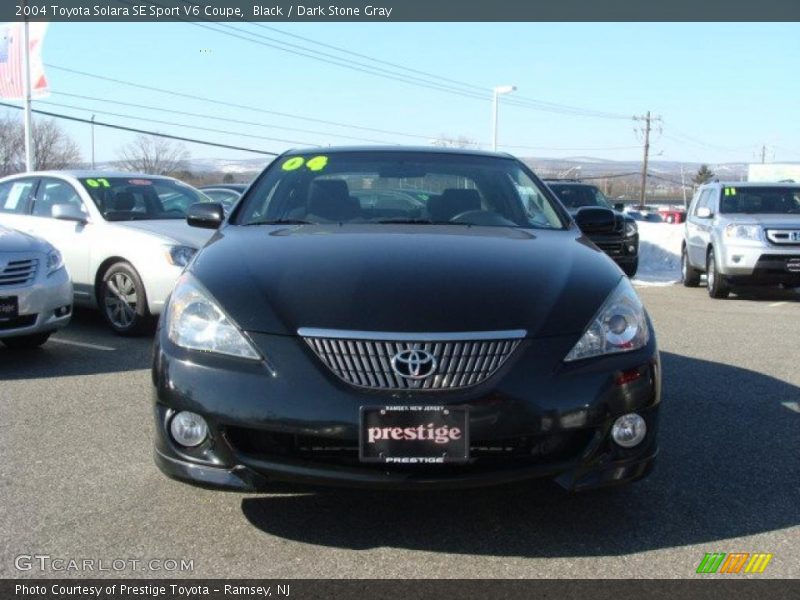 Black / Dark Stone Gray 2004 Toyota Solara SE Sport V6 Coupe