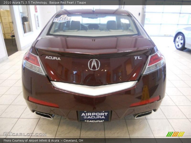 Basque Red Pearl / Taupe 2010 Acura TL 3.5 Technology