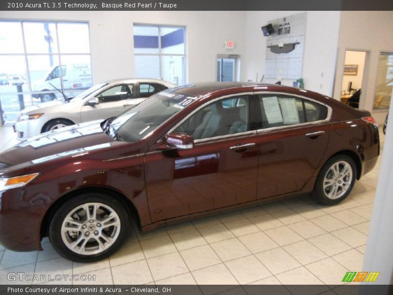 Basque Red Pearl / Taupe 2010 Acura TL 3.5 Technology