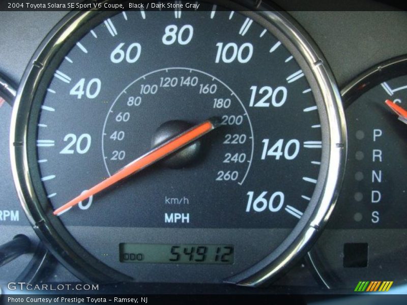 Black / Dark Stone Gray 2004 Toyota Solara SE Sport V6 Coupe