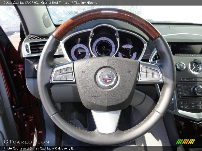 Crystal Red Tintcoat / Titanium/Ebony 2011 Cadillac SRX FWD