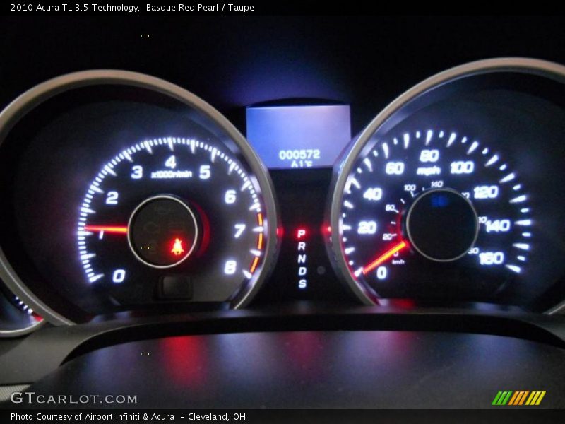 Basque Red Pearl / Taupe 2010 Acura TL 3.5 Technology
