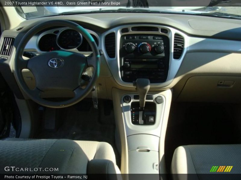 Oasis Green Pearl / Ivory Beige 2007 Toyota Highlander V6 4WD