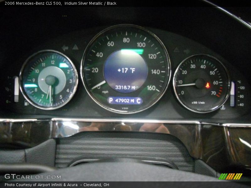 Iridium Silver Metallic / Black 2006 Mercedes-Benz CLS 500