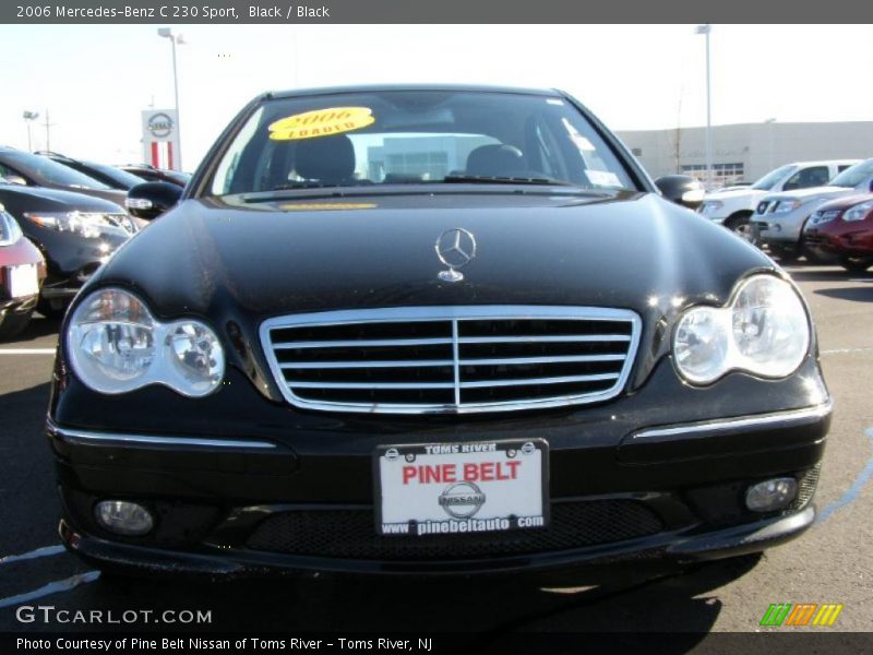 Black / Black 2006 Mercedes-Benz C 230 Sport