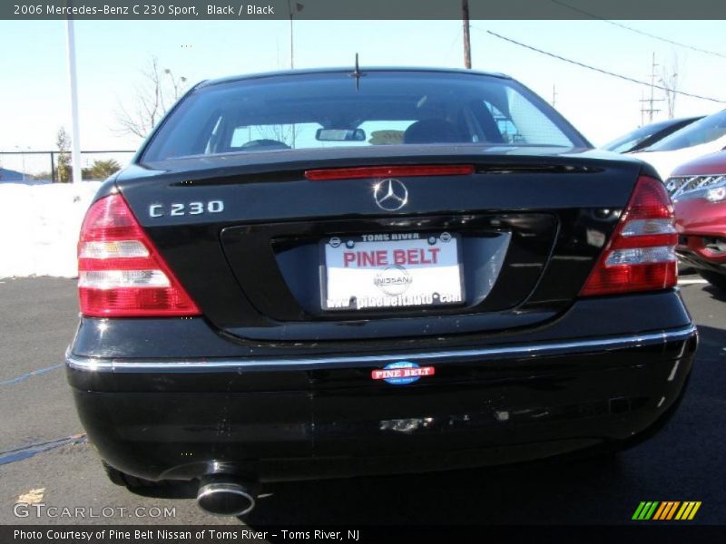 Black / Black 2006 Mercedes-Benz C 230 Sport