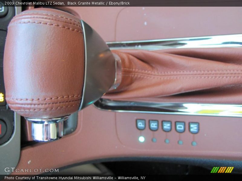 Black Granite Metallic / Ebony/Brick 2009 Chevrolet Malibu LTZ Sedan