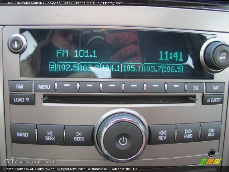 Black Granite Metallic / Ebony/Brick 2009 Chevrolet Malibu LTZ Sedan