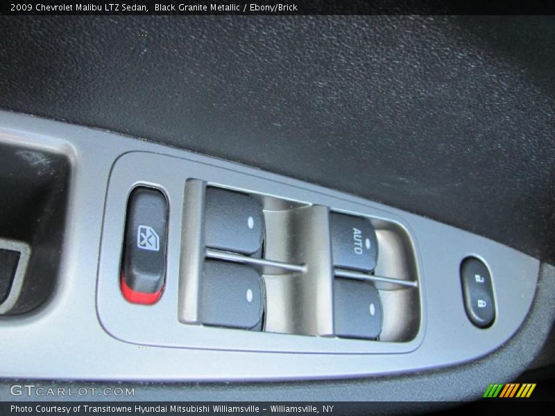Black Granite Metallic / Ebony/Brick 2009 Chevrolet Malibu LTZ Sedan