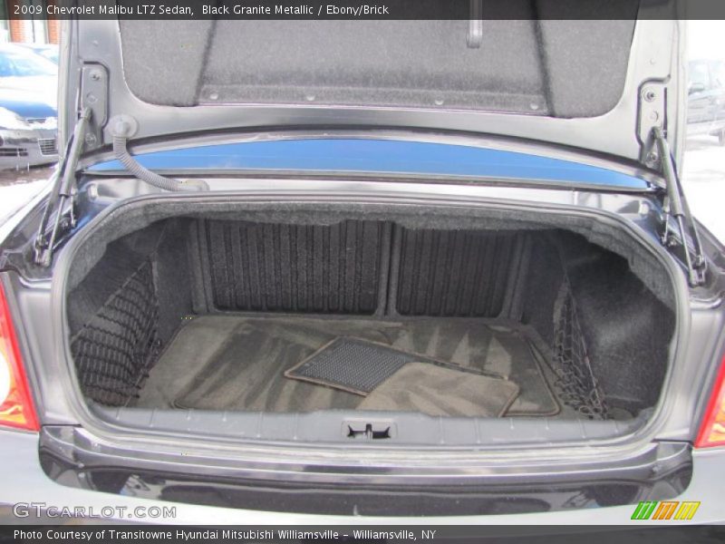 Black Granite Metallic / Ebony/Brick 2009 Chevrolet Malibu LTZ Sedan