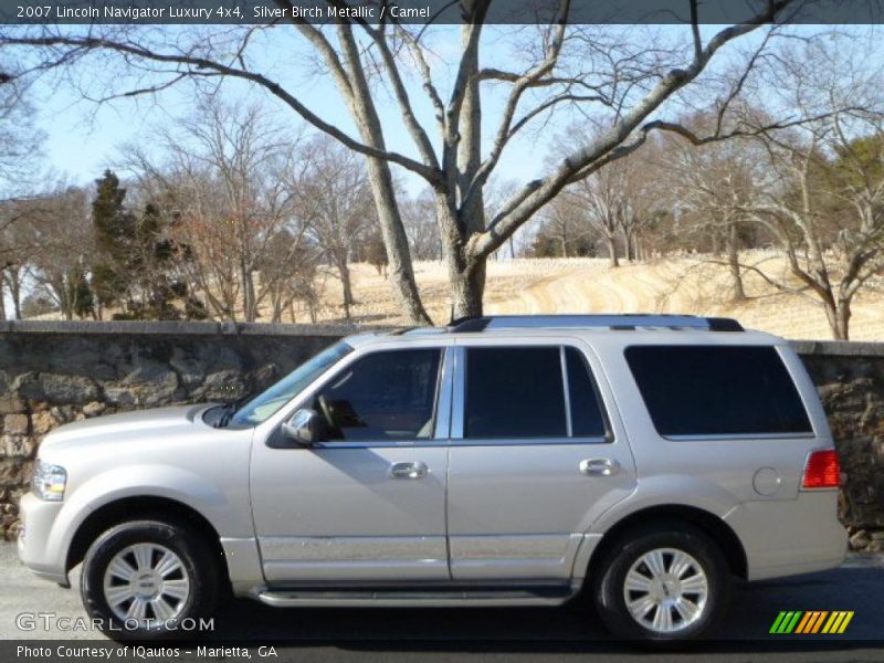 Silver Birch Metallic / Camel 2007 Lincoln Navigator Luxury 4x4