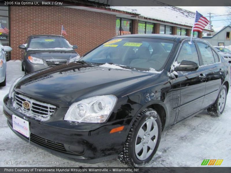 Black / Gray 2006 Kia Optima LX