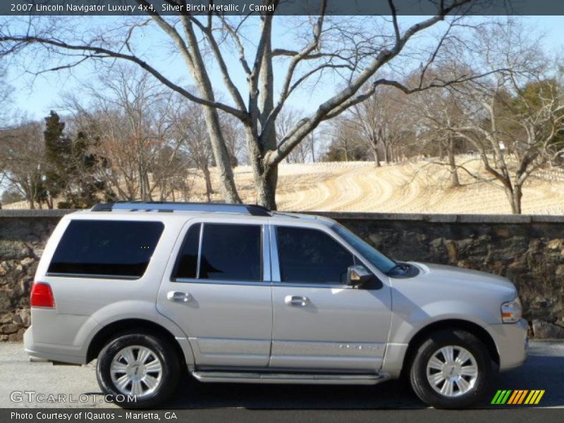 Silver Birch Metallic / Camel 2007 Lincoln Navigator Luxury 4x4