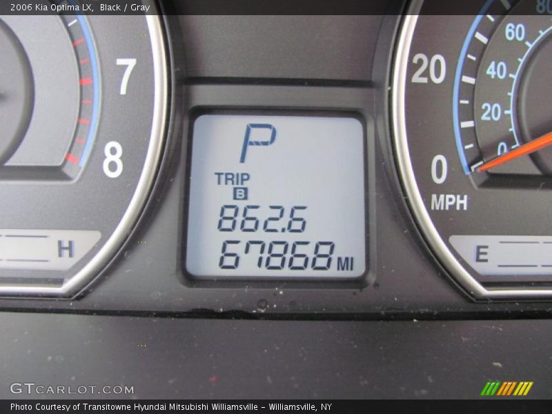 Black / Gray 2006 Kia Optima LX