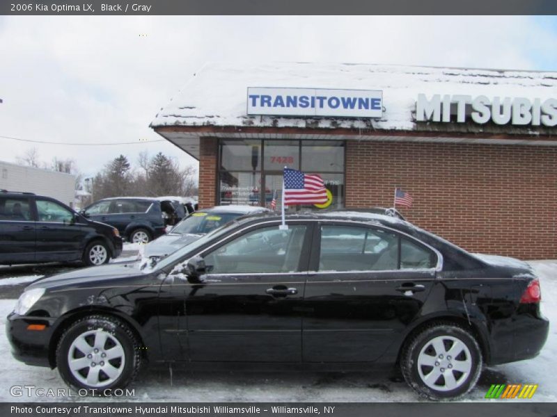 Black / Gray 2006 Kia Optima LX