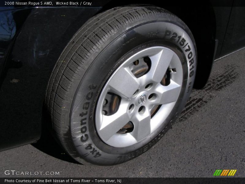 Wicked Black / Gray 2008 Nissan Rogue S AWD