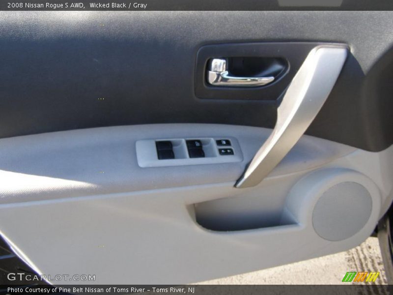 Wicked Black / Gray 2008 Nissan Rogue S AWD