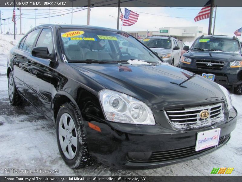 Black / Gray 2006 Kia Optima LX