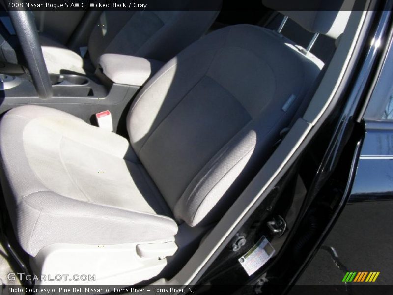 Wicked Black / Gray 2008 Nissan Rogue S AWD