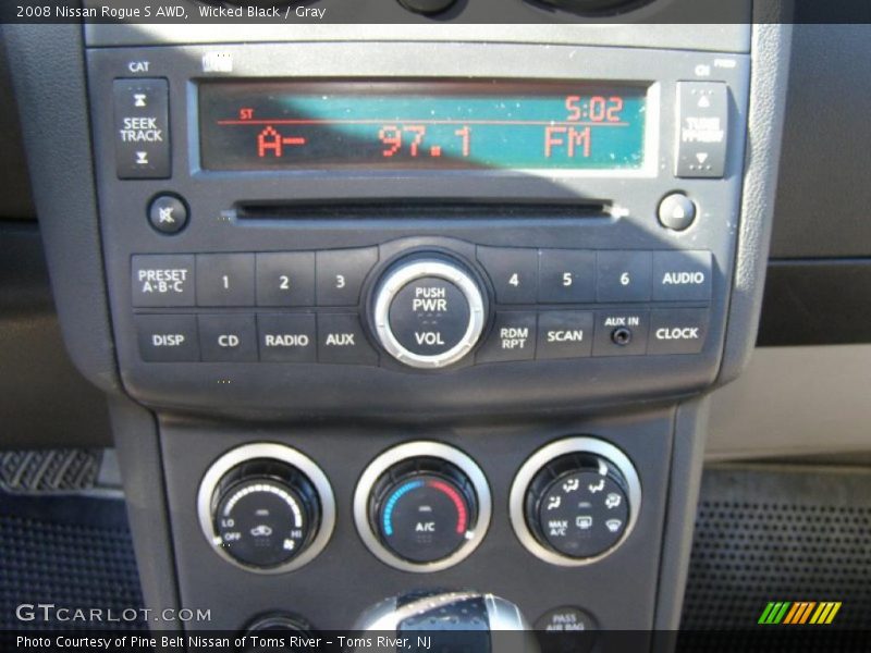 Wicked Black / Gray 2008 Nissan Rogue S AWD