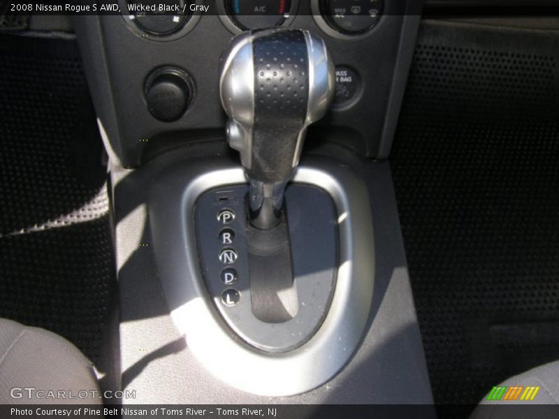 Wicked Black / Gray 2008 Nissan Rogue S AWD