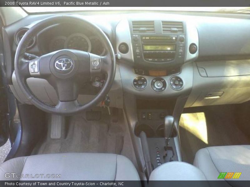 Pacific Blue Metallic / Ash 2008 Toyota RAV4 Limited V6