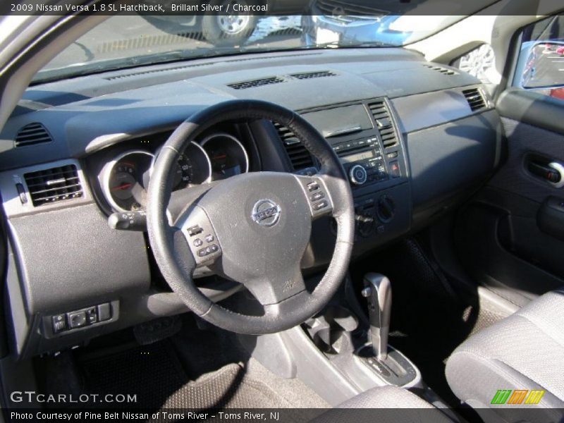 Brillant Silver / Charcoal 2009 Nissan Versa 1.8 SL Hatchback