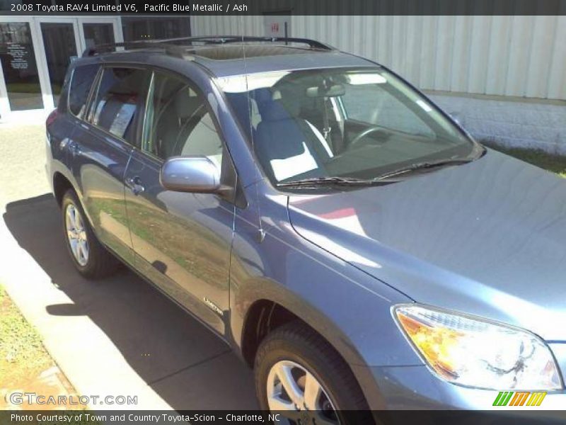 Pacific Blue Metallic / Ash 2008 Toyota RAV4 Limited V6