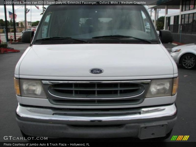 Oxford White / Medium Graphite 1999 Ford E Series Van E350 Super Duty XL Extended Passenger