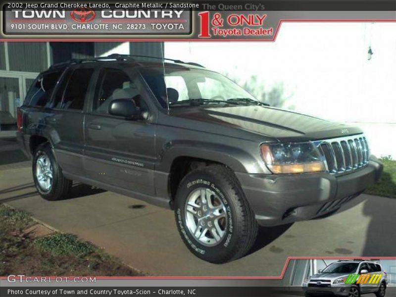 Graphite Metallic / Sandstone 2002 Jeep Grand Cherokee Laredo