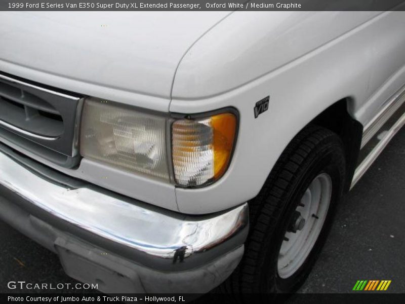 Oxford White / Medium Graphite 1999 Ford E Series Van E350 Super Duty XL Extended Passenger