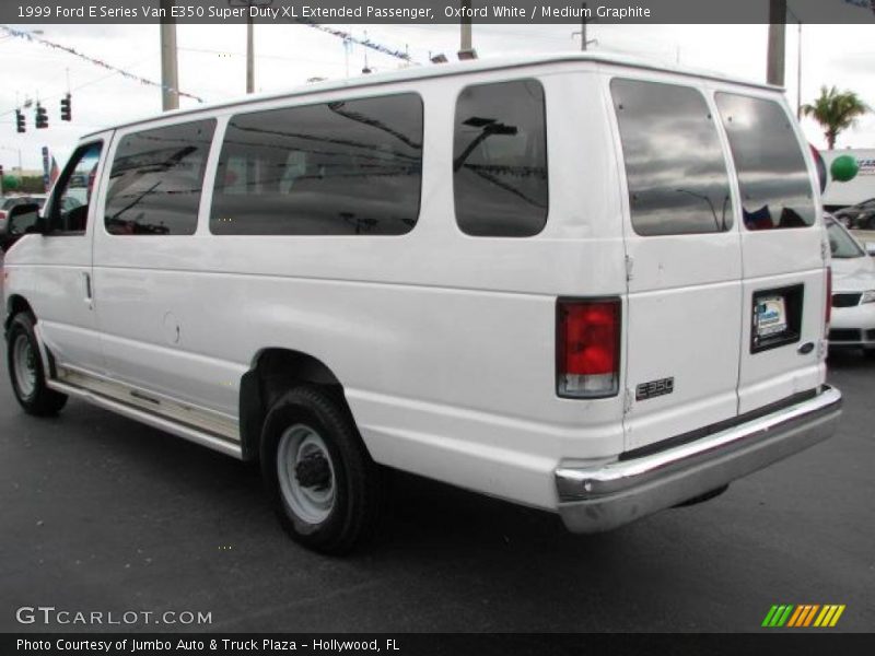 Oxford White / Medium Graphite 1999 Ford E Series Van E350 Super Duty XL Extended Passenger