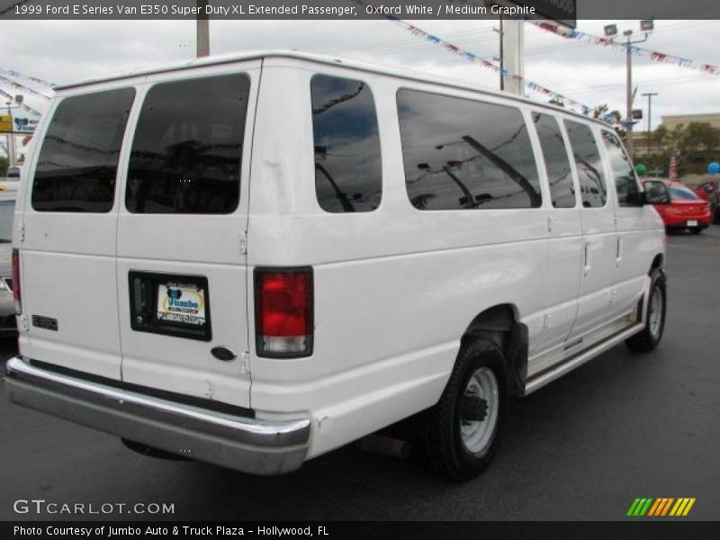 Oxford White / Medium Graphite 1999 Ford E Series Van E350 Super Duty XL Extended Passenger