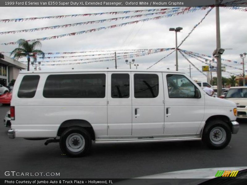 Oxford White / Medium Graphite 1999 Ford E Series Van E350 Super Duty XL Extended Passenger