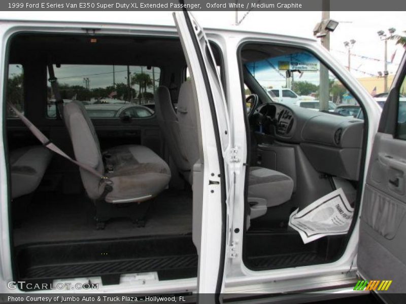 Oxford White / Medium Graphite 1999 Ford E Series Van E350 Super Duty XL Extended Passenger