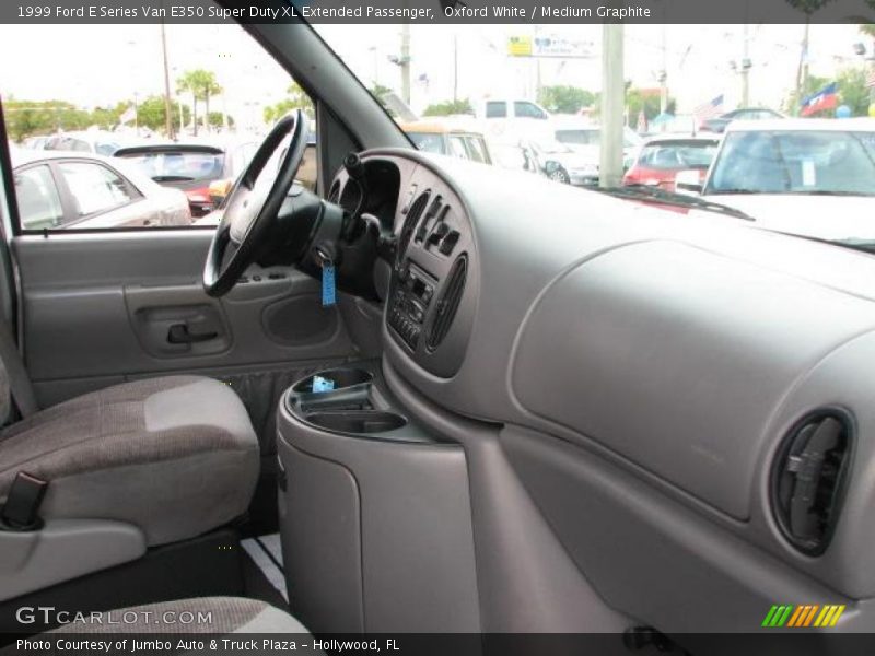 Oxford White / Medium Graphite 1999 Ford E Series Van E350 Super Duty XL Extended Passenger