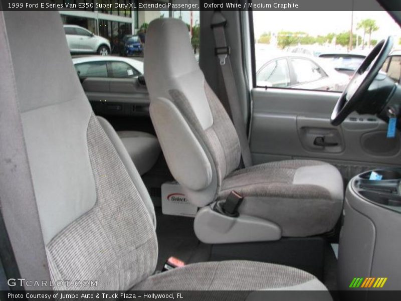 Oxford White / Medium Graphite 1999 Ford E Series Van E350 Super Duty XL Extended Passenger