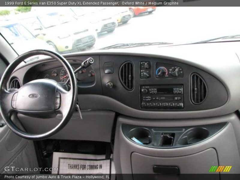 Oxford White / Medium Graphite 1999 Ford E Series Van E350 Super Duty XL Extended Passenger
