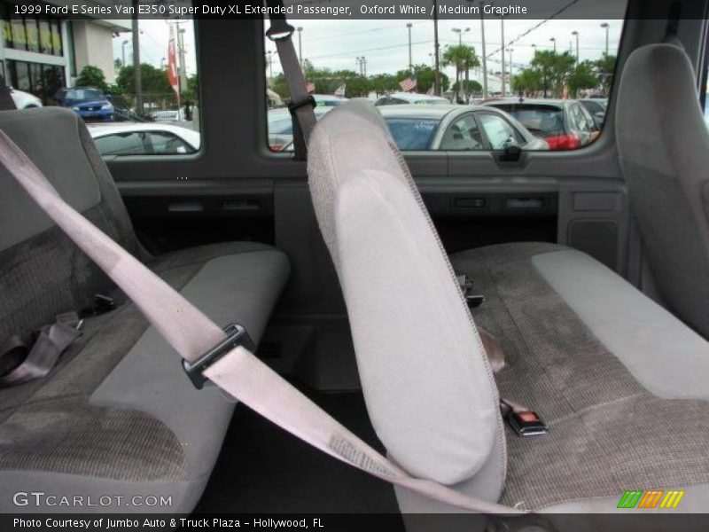 Oxford White / Medium Graphite 1999 Ford E Series Van E350 Super Duty XL Extended Passenger