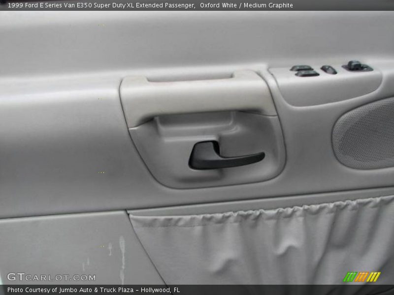 Oxford White / Medium Graphite 1999 Ford E Series Van E350 Super Duty XL Extended Passenger