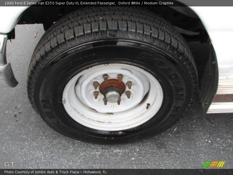 Oxford White / Medium Graphite 1999 Ford E Series Van E350 Super Duty XL Extended Passenger