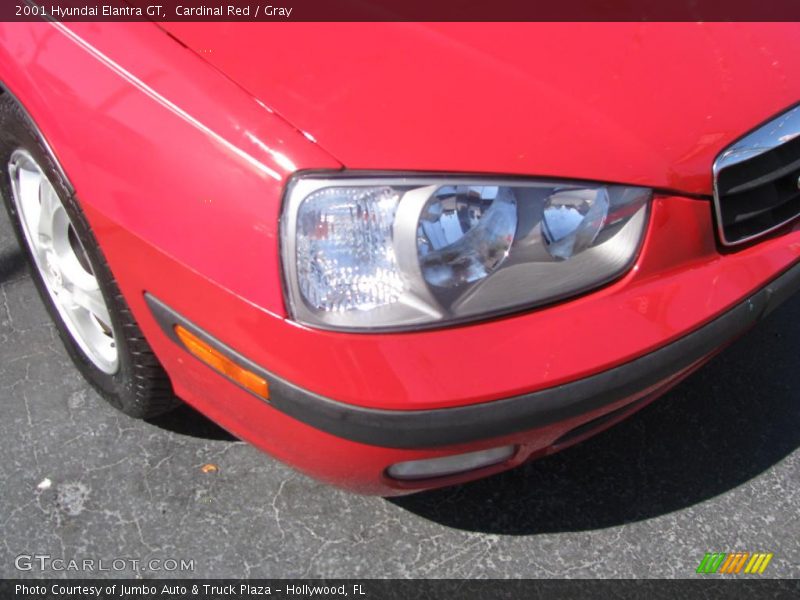 Cardinal Red / Gray 2001 Hyundai Elantra GT