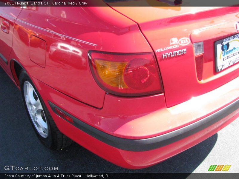 Cardinal Red / Gray 2001 Hyundai Elantra GT